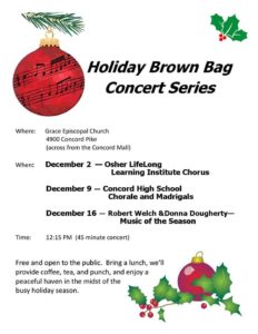 Holiday Brown Bag Concert Series 2016
