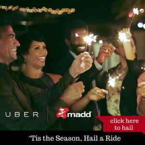 Happening Holiday ‘Tis the Season, UBER It or Hail a Taxi cover