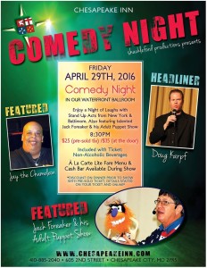 Comedy Night Chesapeake Inn April 2016