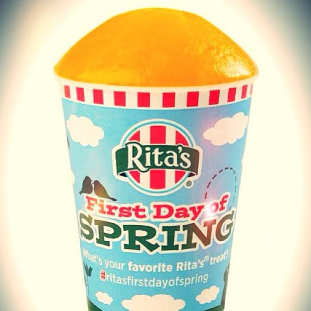Ritas WaterIce first day of spring FREE
