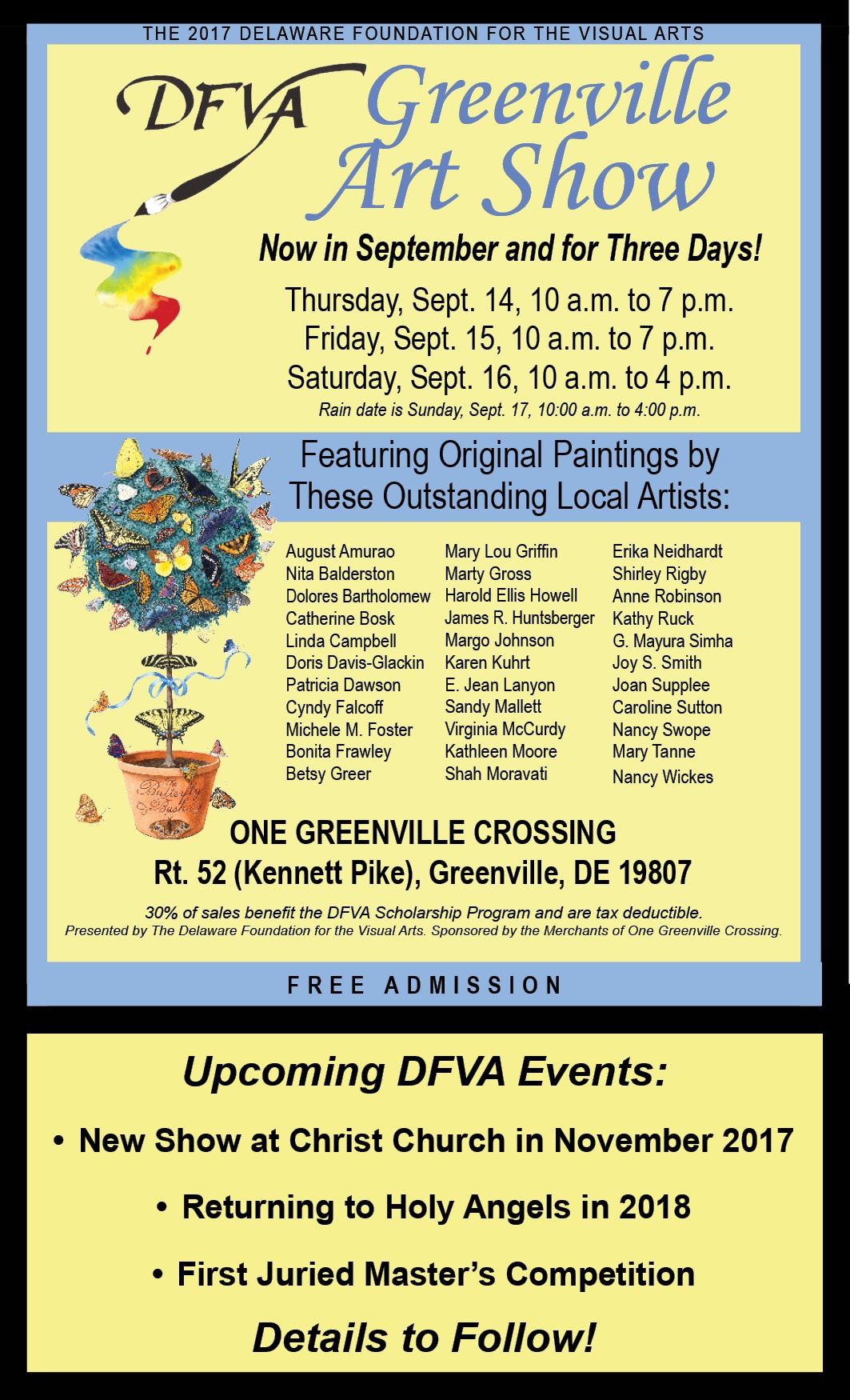 The DFVA Greenville Fall Outdoor Art Show