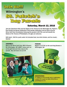 Catechism Kids Sisters of St. Francis St. Patrick's Day event 2016