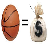 Baskletball = Money